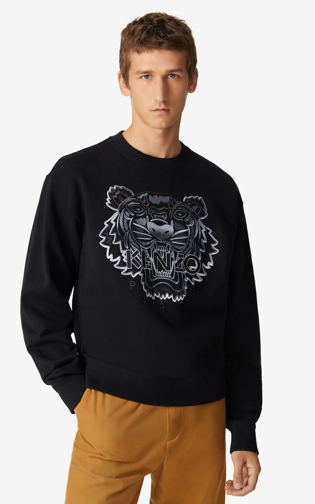 Kenzo Tiger Sudadera Hombre Negras | 8750421-JP